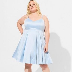Torrid Mini Satin Skater Dress **NWT**NEVER WORN!!!!